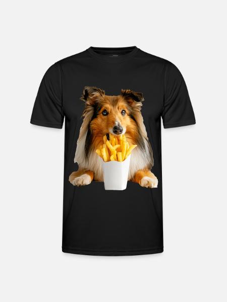 Shetland Sheepdog - Men's Functional T-Shirt - black