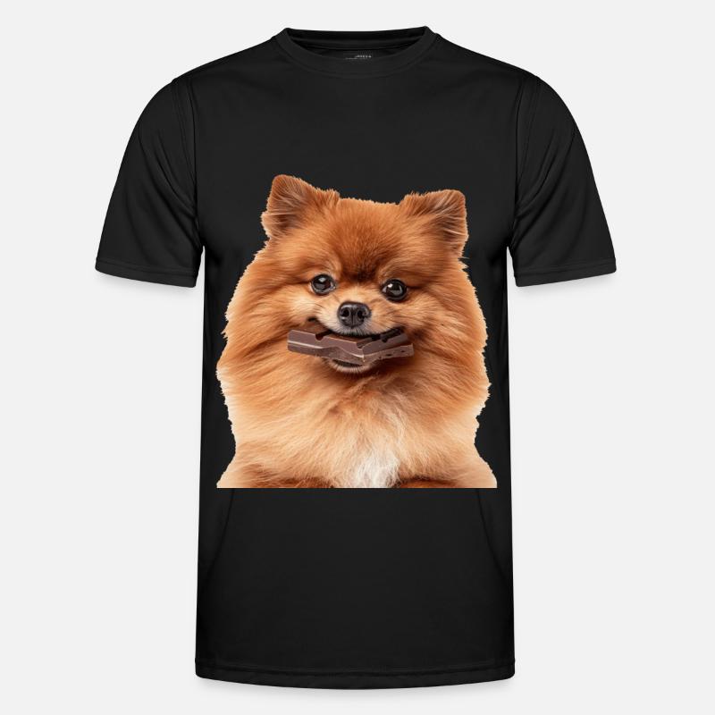 Dwarf spitz - Men's Functional T-Shirt - black