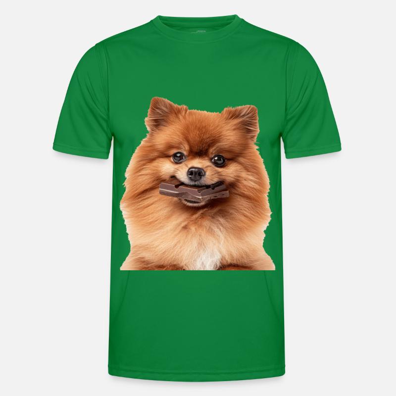 Zwergspitz Männer Funktions-T-Shirt