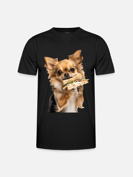 Chihuahua - Männer Funktions-T-Shirt - Schwarz