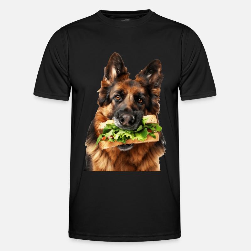 German Shepherd - Men's Functional T-Shirt - black