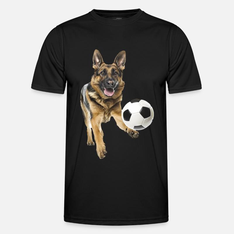 Deutscher Schäferhund - Männer Funktions-T-Shirt - Schwarz