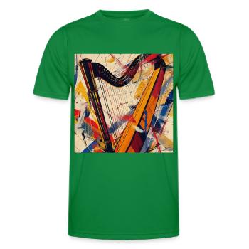 Harp - Men's Functional T-Shirt - kelly green - Front - AI Model Male 178 dark (178cm)