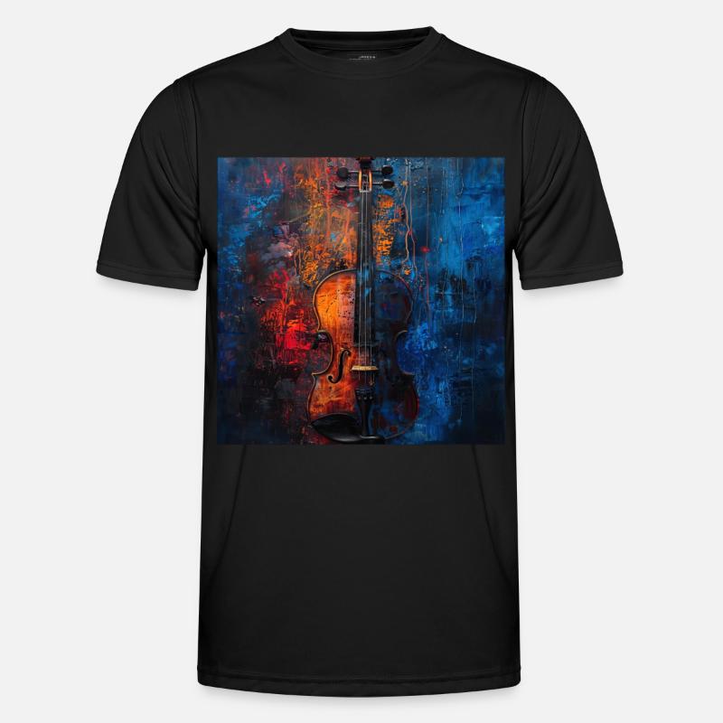 Violine Männer Funktions-T-Shirt