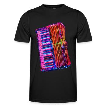 Accordion - Men's Functional T-Shirt - black - Front - AI Model Male 178 dark (178cm)