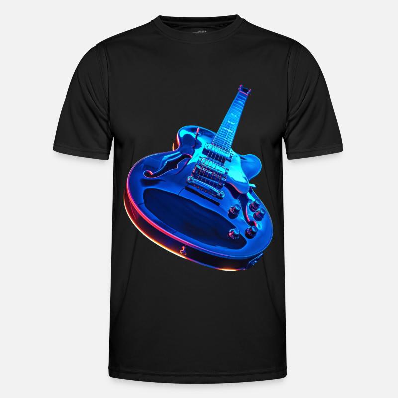 Guitar - Men's Functional T-Shirt - black