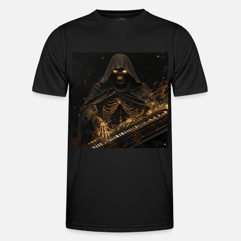 Klavier Männer Funktions-T-Shirt