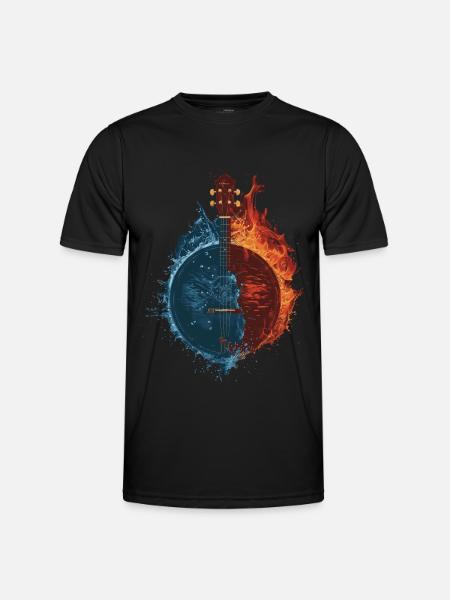 Banjo - Männer Funktions-T-Shirt - Schwarz