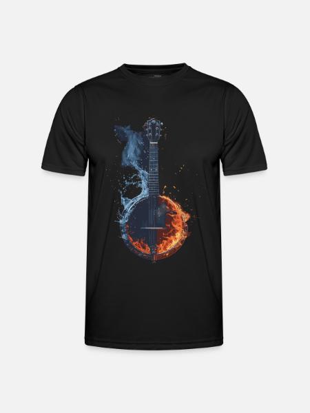 Banjo - Männer Funktions-T-Shirt - Schwarz