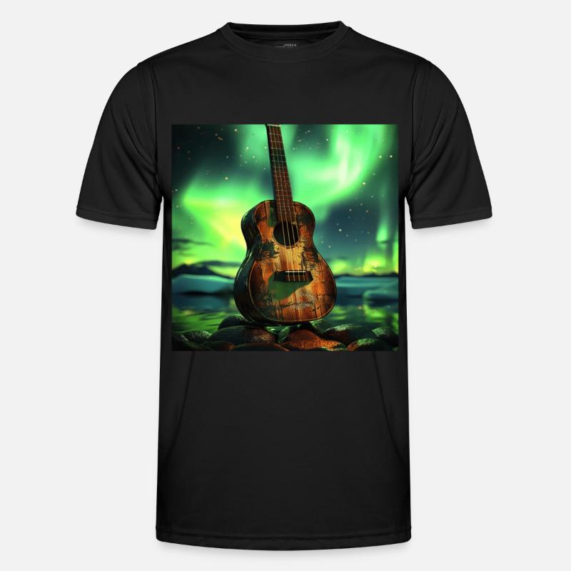 Ukulele Männer Funktions-T-Shirt