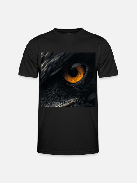 Adlerauge - Männer Funktions-T-Shirt - Schwarz