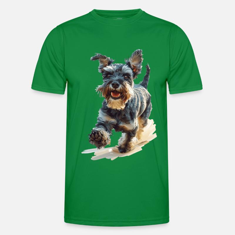 Schnauzer Männer Funktions-T-Shirt