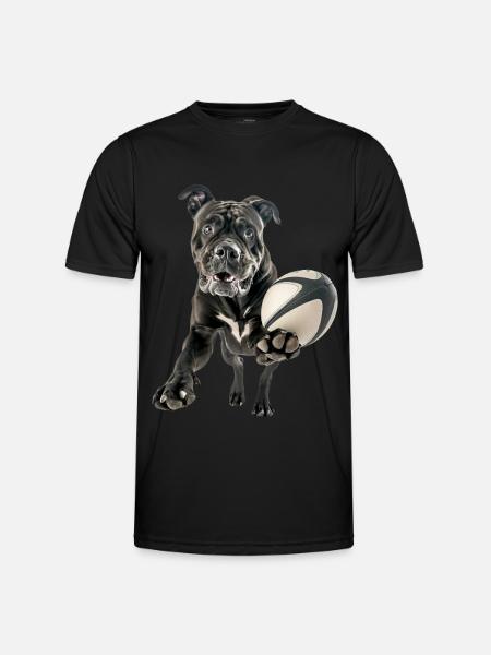 Cane Corso - Männer Funktions-T-Shirt - Schwarz