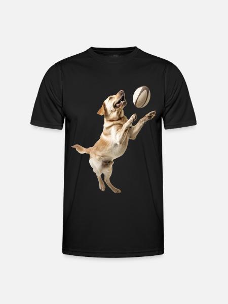Labrador Retriever - Männer Funktions-T-Shirt - Schwarz