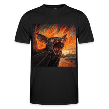 Schläger - Männer Funktions-T-Shirt - Schwarz - Vorne - AI Model Male 178 dark (178cm)