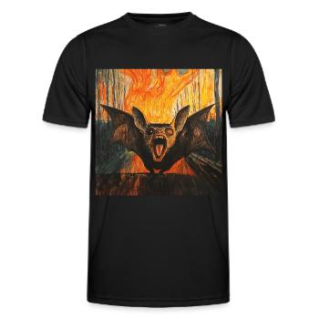 Schläger - Männer Funktions-T-Shirt - Schwarz - Vorne - AI Model Male 178 dark (178cm)