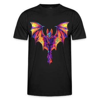 Schläger - Männer Funktions-T-Shirt - Schwarz - Vorne - AI Model Male 178 dark (178cm)