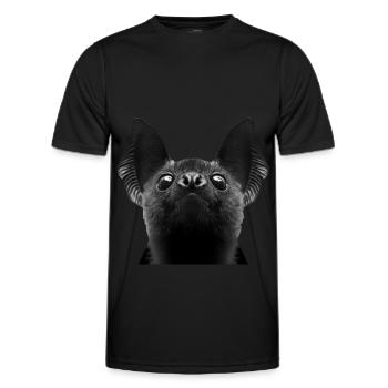 Schläger - Männer Funktions-T-Shirt - Schwarz - Vorne - AI Model Male 178 dark (178cm)