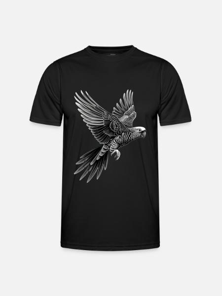Sittiche - Männer Funktions-T-Shirt - Schwarz