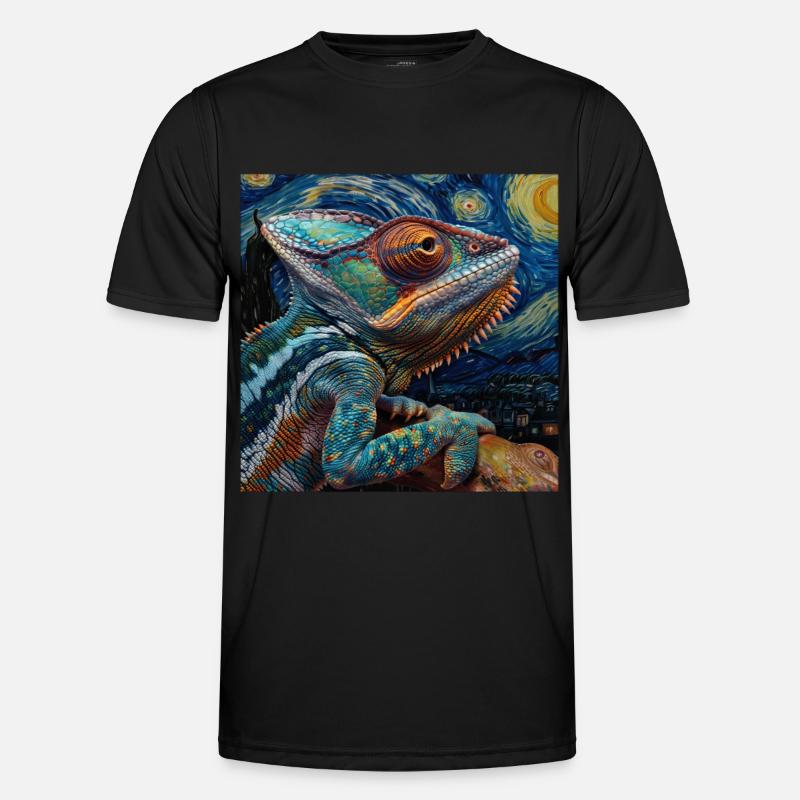 Chamäleon Männer Funktions-T-Shirt