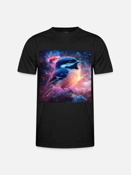Meise - Männer Funktions-T-Shirt - Schwarz