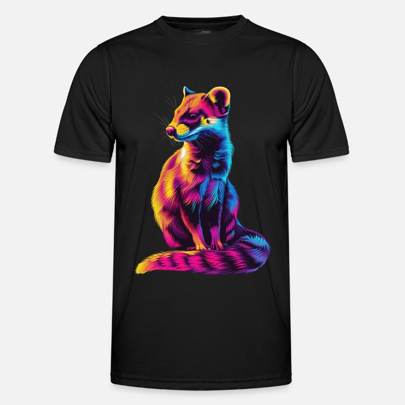 Hermelin Männer Funktions-T-Shirt