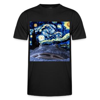 Stachelrochen - Männer Funktions-T-Shirt - Schwarz - Vorne - AI Model Male 178 dark (178cm)
