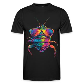 Assel - Männer Funktions-T-Shirt - Schwarz - Vorne - AI Model Male 178 dark (178cm)