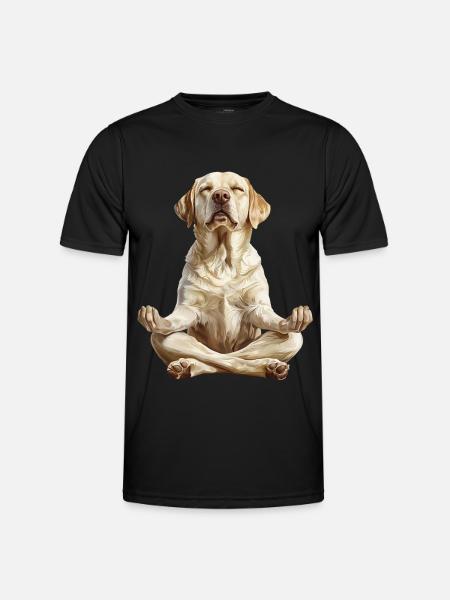 Labrador Retriever - Männer Funktions-T-Shirt - Schwarz
