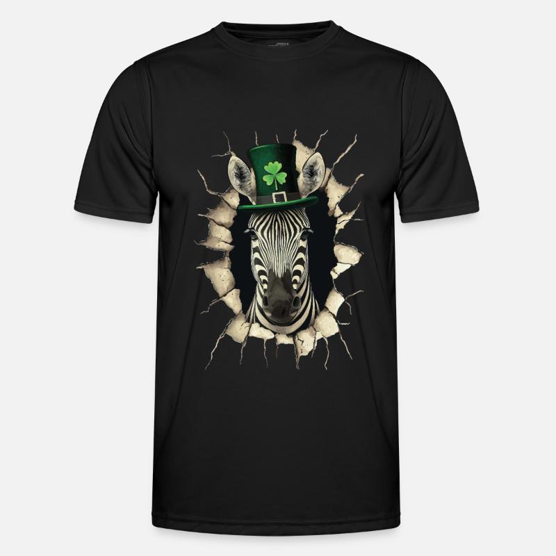 St. Patrick Zebra Männer Funktions-T-Shirt