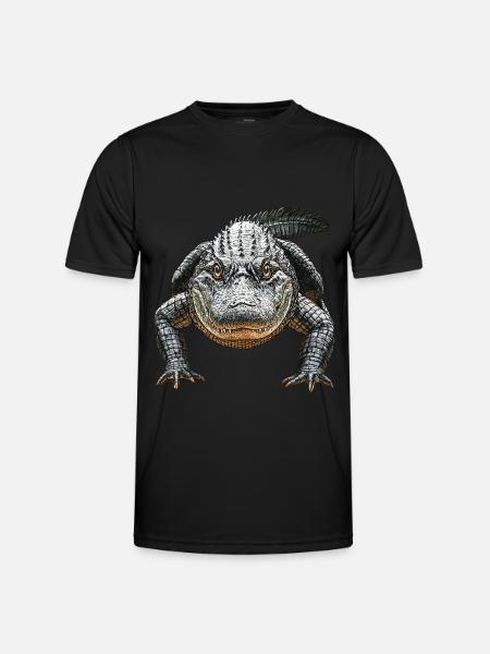 Alligator - Männer Funktions-T-Shirt - Schwarz