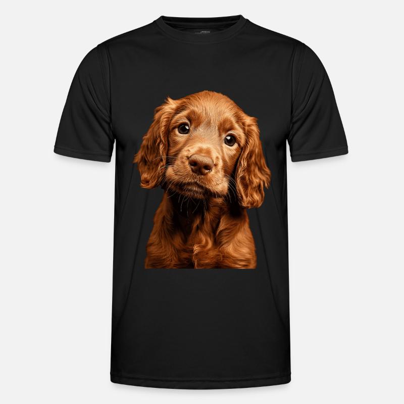 Irish Setter - Männer Funktions-T-Shirt - Schwarz