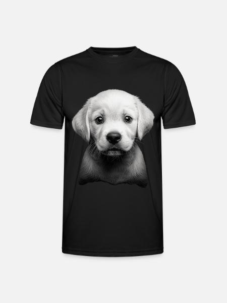 Labrador Retriever - Männer Funktions-T-Shirt - Schwarz