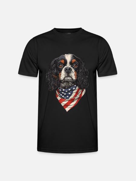 Cavalier King Charles - Männer Funktions-T-Shirt - Schwarz