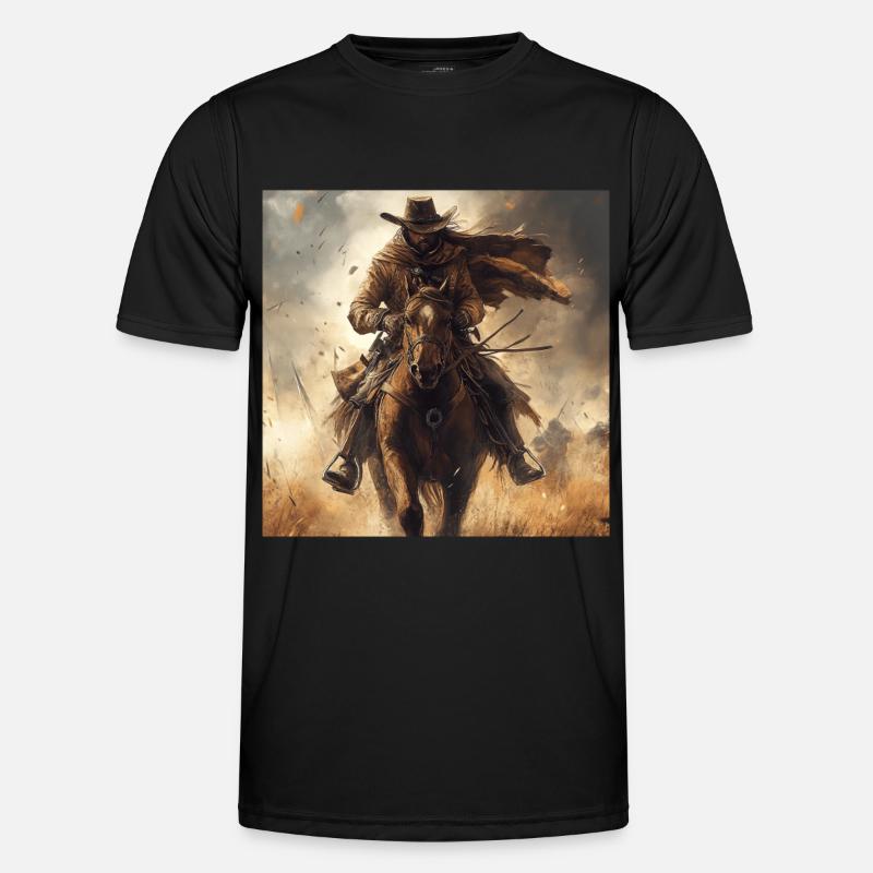 Cowboy Männer Funktions-T-Shirt