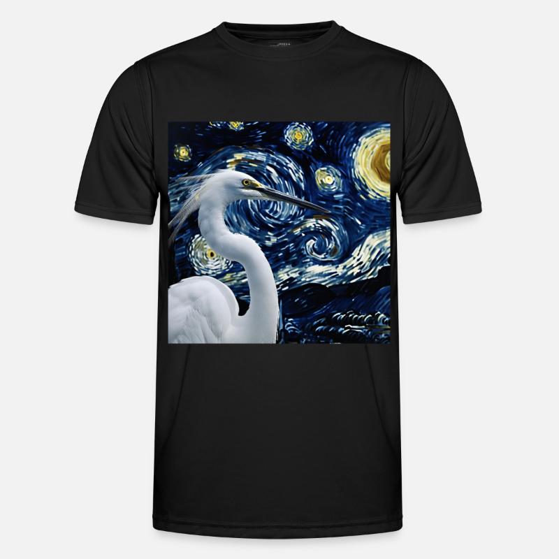 Reiher Vogel Männer Funktions-T-Shirt