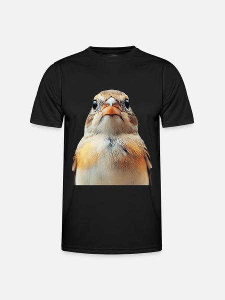 Finch Bird - Männer Funktions-T-Shirt - Schwarz