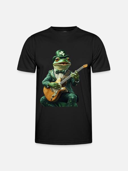 Frosch - Männer Funktions-T-Shirt - Schwarz