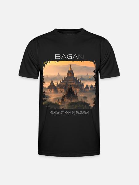 Bagan - Männer Funktions-T-Shirt - Schwarz