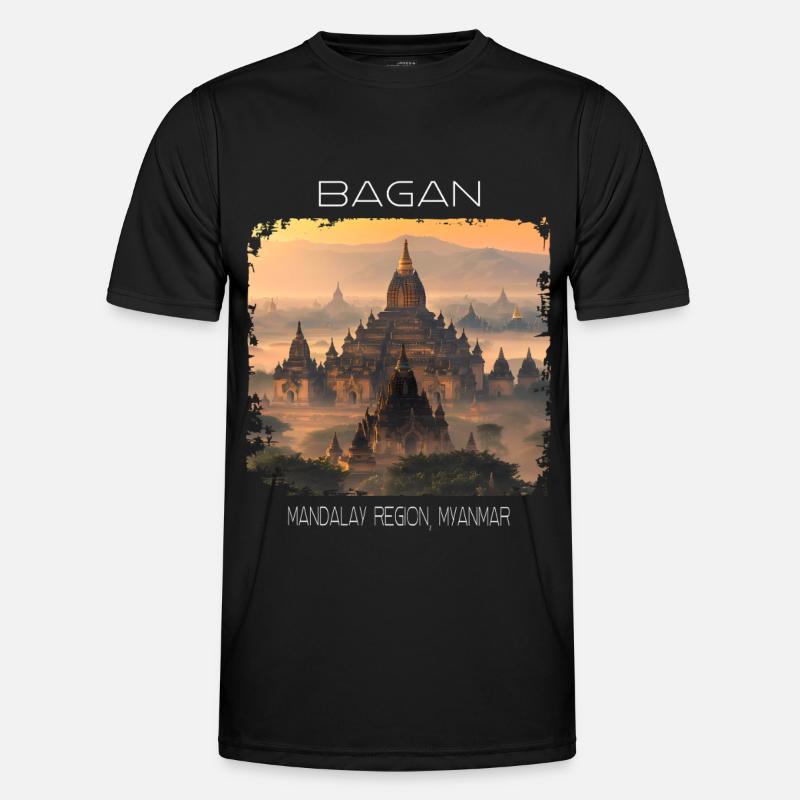 Bagan - Männer Funktions-T-Shirt - Schwarz