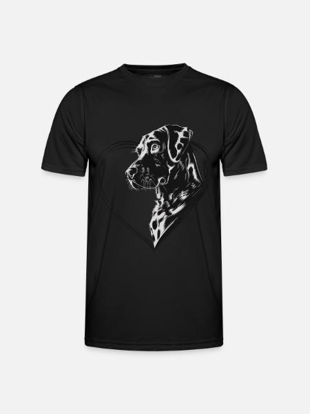 Dalmatiner - Männer Funktions-T-Shirt - Schwarz
