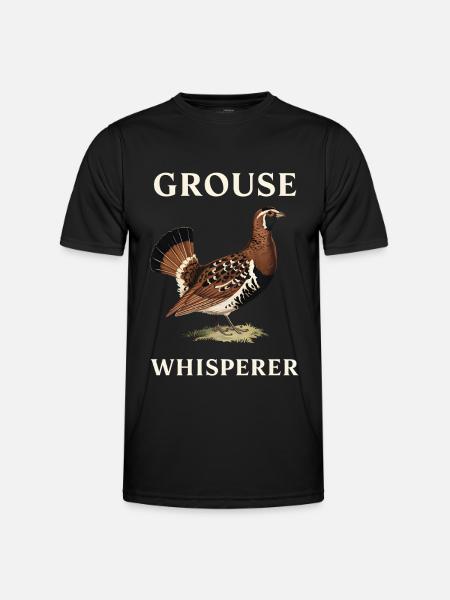 Auerhahn - Männer Funktions-T-Shirt - Schwarz