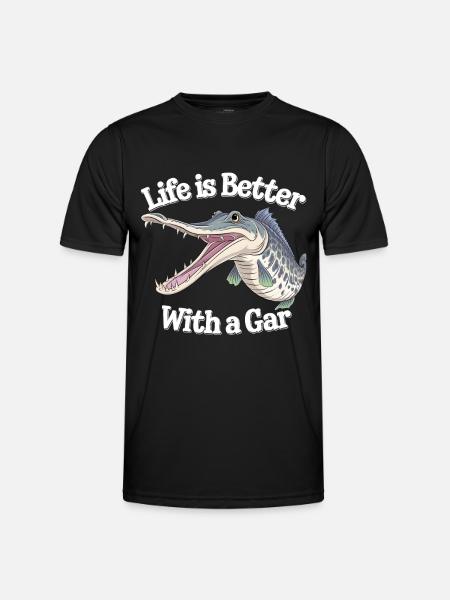 Gar - Männer Funktions-T-Shirt - Schwarz
