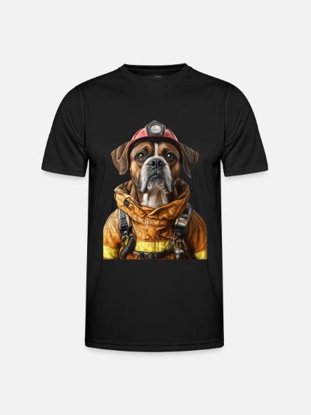 Boxer - Männer Funktions-T-Shirt - Schwarz