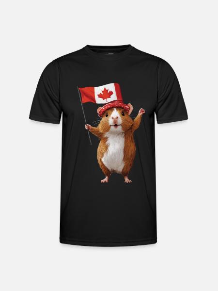 Meerschweinchen - Männer Funktions-T-Shirt - Schwarz