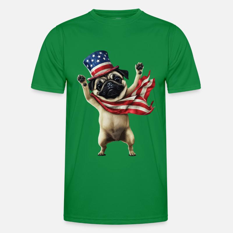 Mops Männer Funktions-T-Shirt