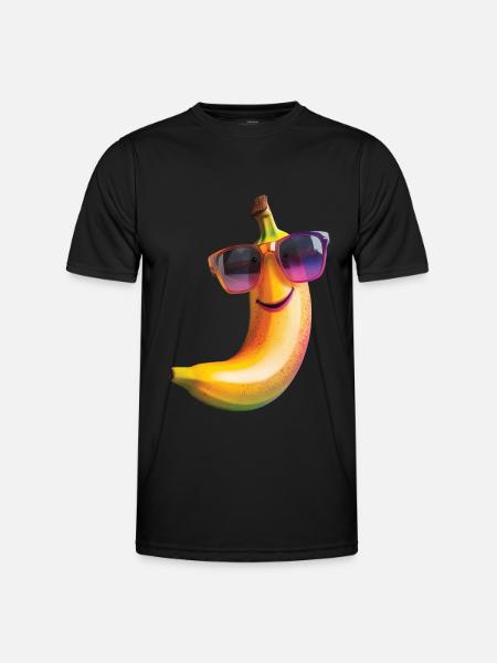 Banane - Männer Funktions-T-Shirt - Schwarz