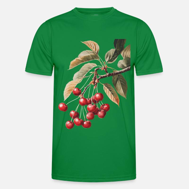 Kirsche Männer Funktions-T-Shirt