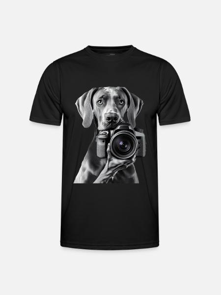 Deutsche Dogge - Männer Funktions-T-Shirt - Schwarz