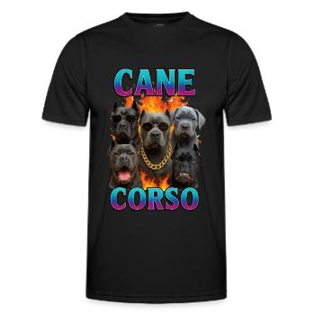Cane Corso - Männer Funktions-T-Shirt - Schwarz - Vorne - AI Model Male 178 dark (178cm)